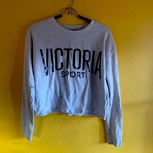 Victoria Sport Crewneck Crop Sweatshirt